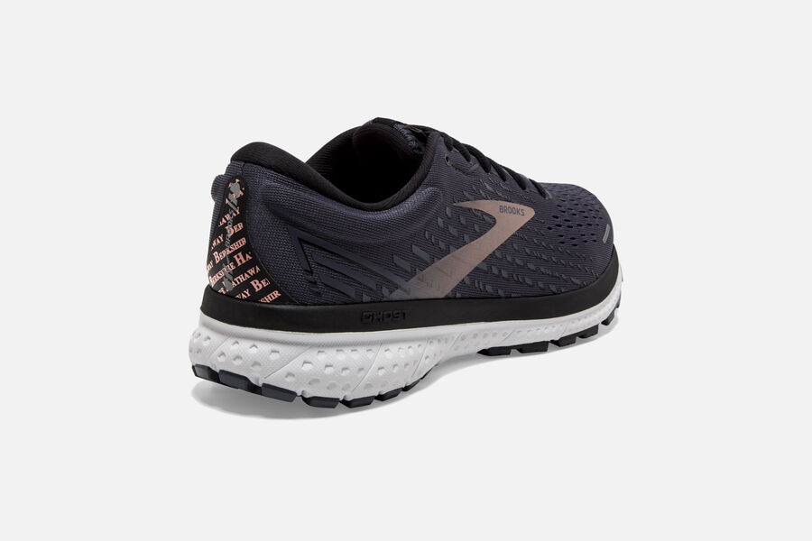 Brooks Ghost 13 Road Running Shoes Womens - Black/Pink - NKSCH-6093